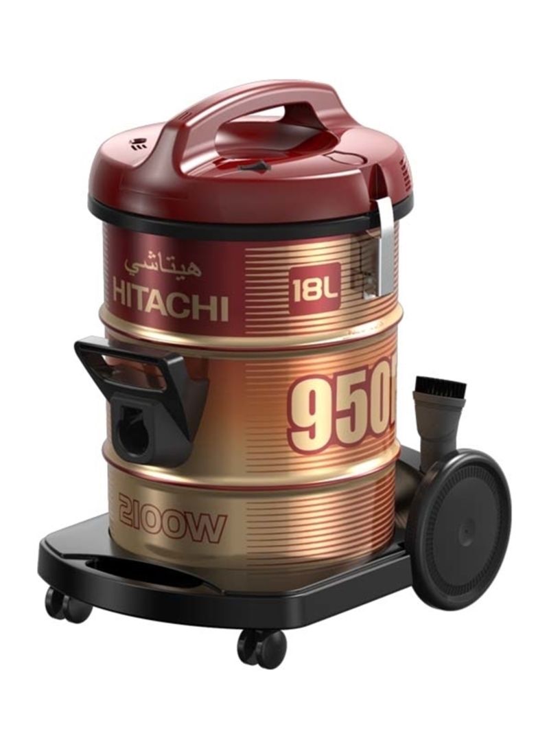 HITACHI Drum Type Vacuum Cleaner CV950F 24CBS WR Brown & Red